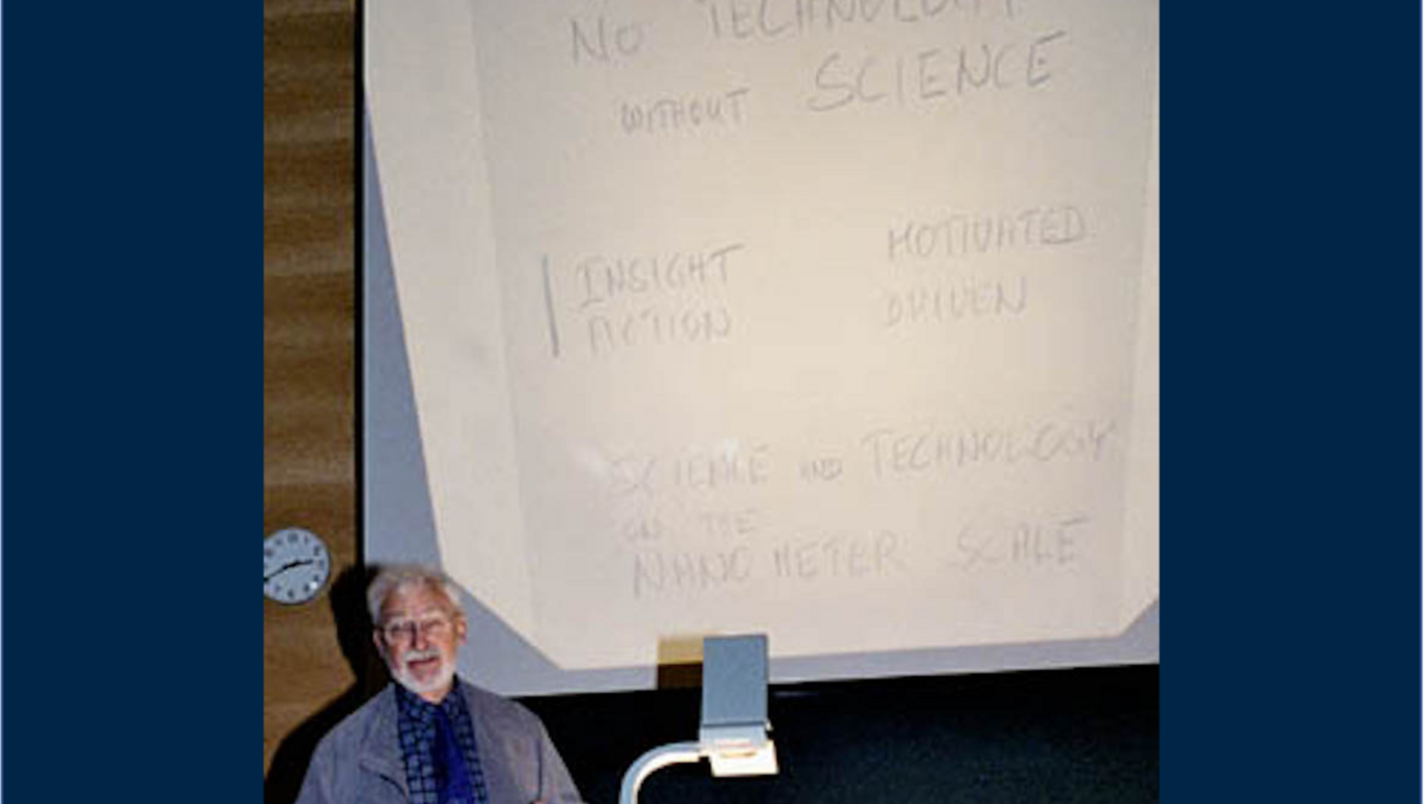 Two Nobel Laureates, including Heinrich Rohrer gave scientific lectures at the inaguration of iNANO in 2002. (Photo: Trolle Linderoth)