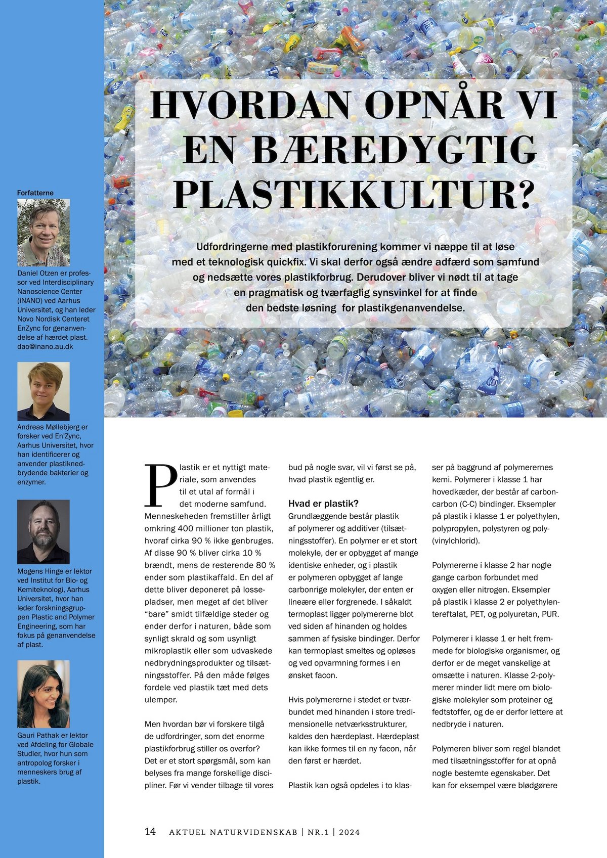 Hvordan opnår vi en bæredygtig plastikkultur?