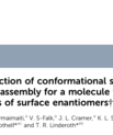 Screenshot from the article Selection of conformational states in surface self-assembly for a molecule with eight possible pairs of surface enantiomers published in ChemComm