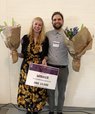 Post docs Line D. F. Nielsen and Malthe Hansen-Bruhn after they received the first price for their 3-minute pitch at the TTRN 7th conference.
