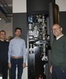 Poul Nissen (right) and his colleagues will establish an Infrastructure for Cryo-Electron Tomography (ICE-T) which will be embedded in the Danish National Cryo-EM Facility – EMBION – where cryo-CLEM and high-end cryo-TEMs are available. From the left: Tho