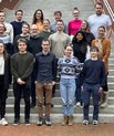 The DKK 6 million grant will allow Poul Nissen (second row with scarf) and his research group to explore membrane proteins as drug targets (photo: Lisbeth Heilesen)
