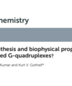 Screenshot from the article "synthesis and biophysical proterties of (L)-aTNA based G-quadruplexes" published in Organic & Biomolecular Chemistry