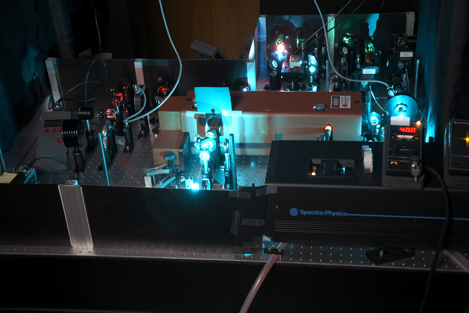 Overview of the laser setup for Total-Internal-Reflection-Fluorescence (TIRF) microscopy