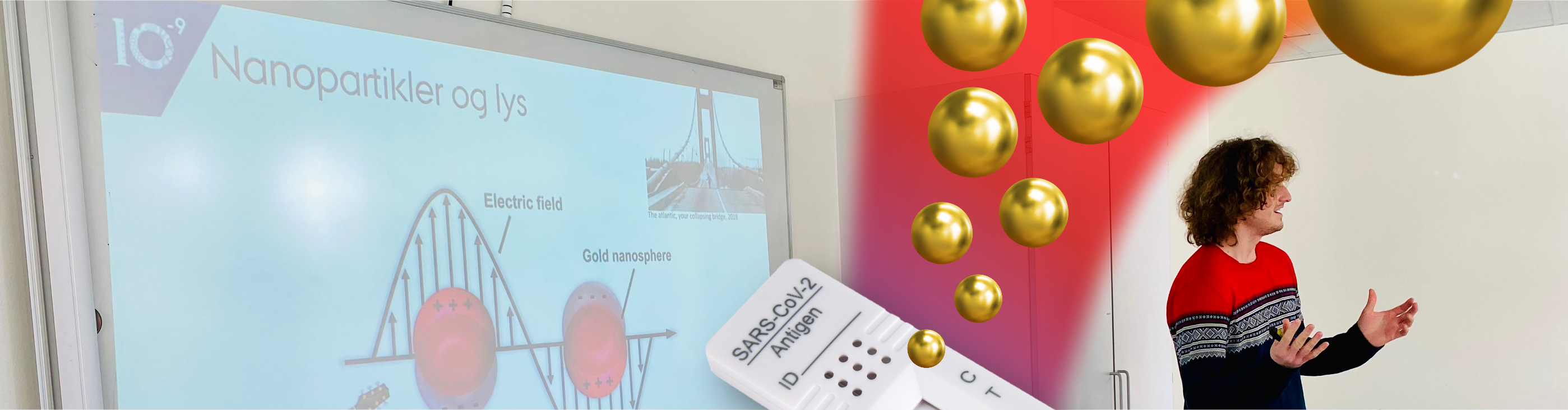 Malthe von Tangen Sivertsen afvikler Nanobiosensorøvelse på iNANO. Foto: Aarhus Universitet