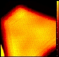 Palladium nanocrystal on Al2O3 (50×50Å2).